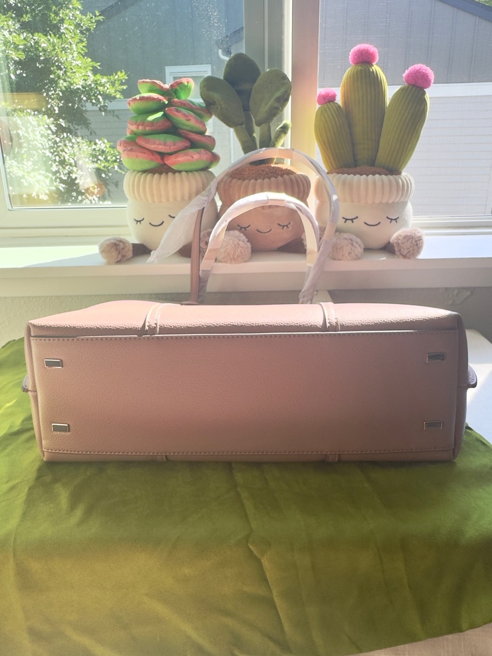 NWT🪻 Tory Burch Perry Tote in Light Mauve | Leather Tote Bag (Fits 13" Laptop) - Picture 12 of 15